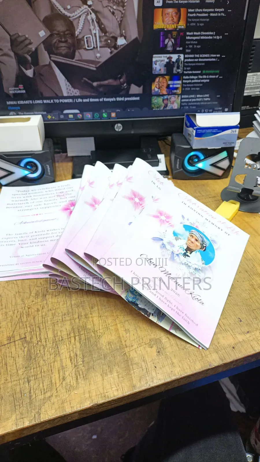 Eulogy Printing Services – A5 8 Pages