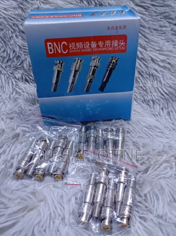 100pcs Full Pack BNC Connectors for CCTV System Integration