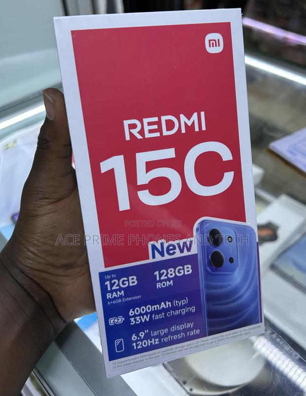 New Xiaomi Redmi 15C 4G 128 GB Black