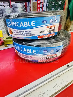 Evincable 6.0mm Black Single Core Wiring Cable 90m – Trusted Cable