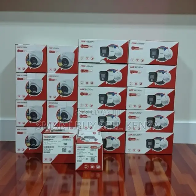 Wide Angle Lens Hikvision 1080p Full Hd 2mp Hybrid Light CCTV Camera