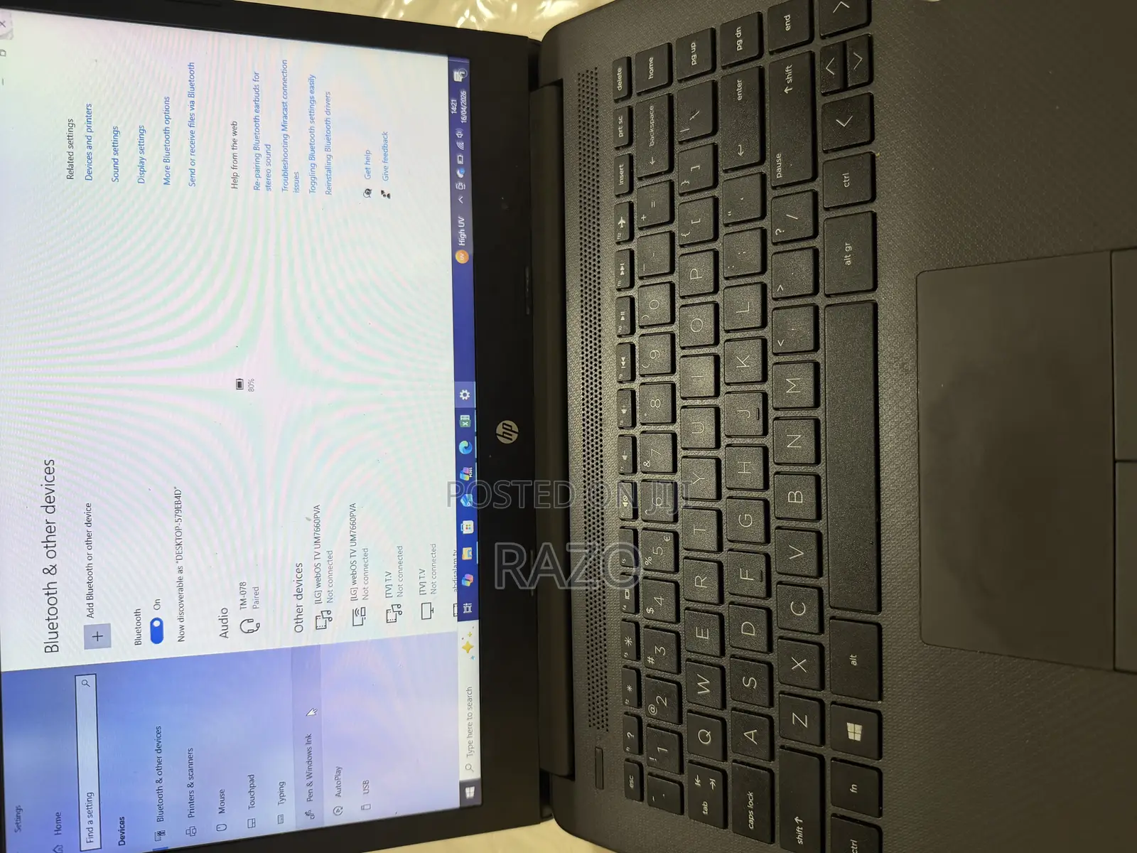 Laptop HP 15 64GB Intel Core i3 HDD 256GB