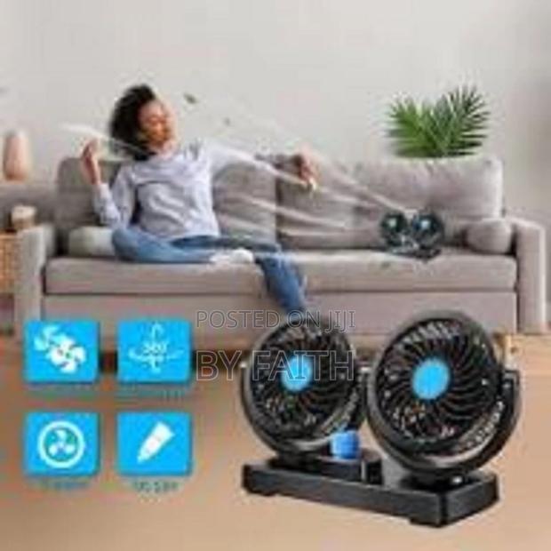 Twin Head Car Fan* /*