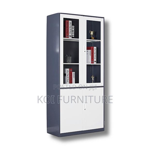 Office Cabinets; Modern Office Vertical File Cabinet With Lockers - thumbnail 2