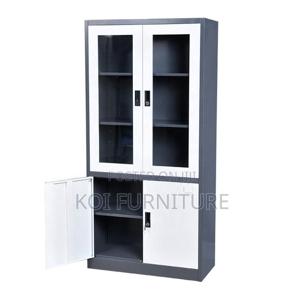 Office Cabinets; Modern Office Vertical File Cabinet With Lockers - thumbnail 4