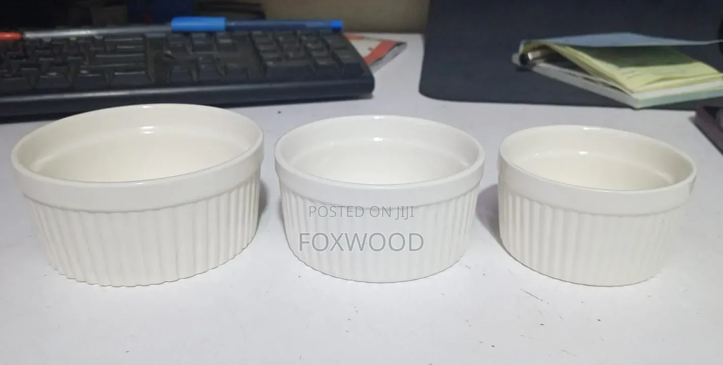 Ramekin Dessert Bowls Set of 6, Size 3"