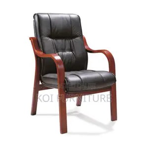 Office Chairs; Synthetic Leather Mahogany Conference Room Chairs