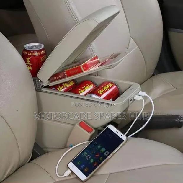 Car Quality Universal Armrest Spacious With Charging Ports - main view