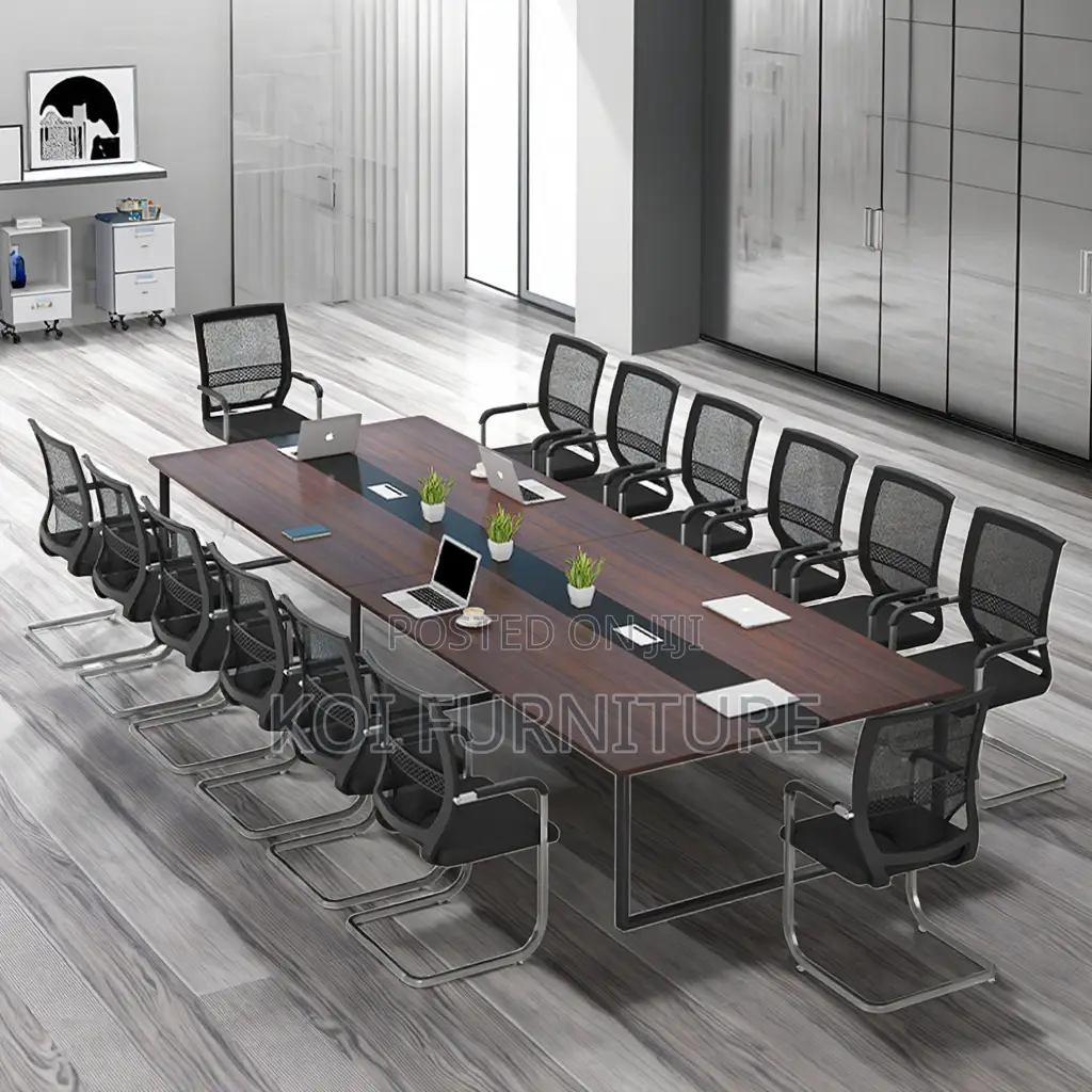 Boardroom Table; 2.4m Long Staff Meeting Boadroom Table