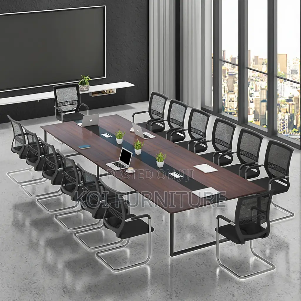 Boardroom Table; 2.4m Long Staff Meeting Boadroom Table