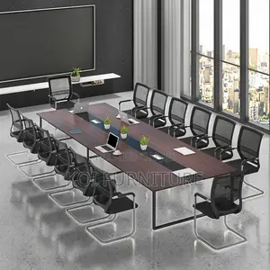 Boardroom Table; 2.4m Long Staff Meeting Boadroom Table