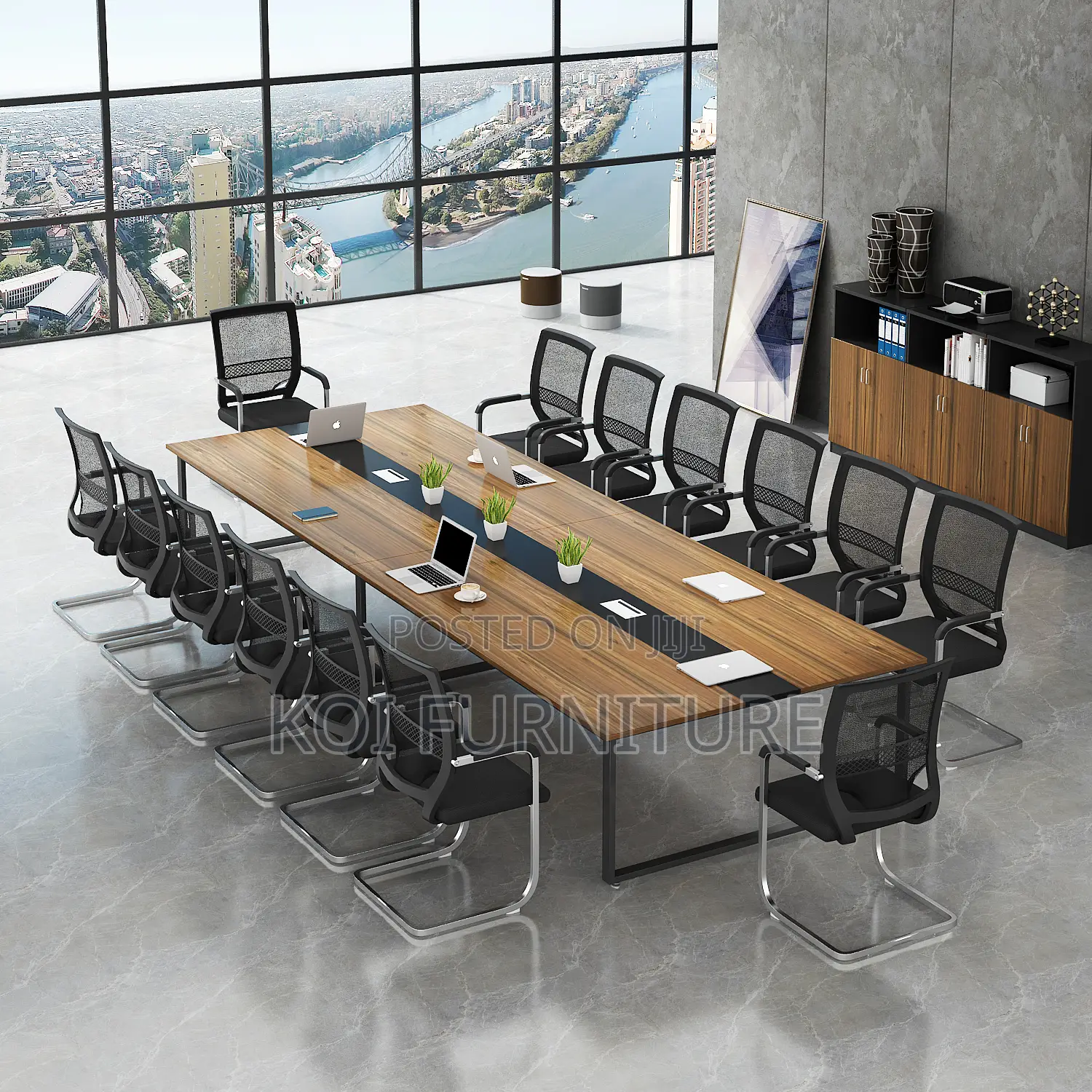 Boardroom Table; 2.4m Long Staff Meeting Boadroom Table