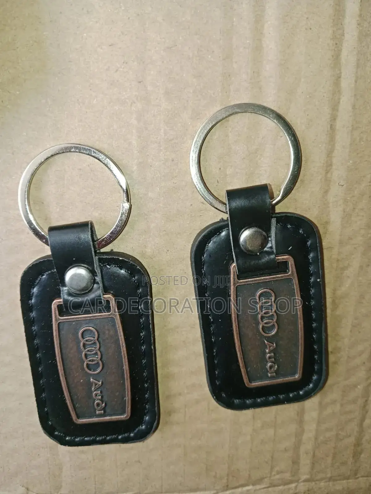 Audi 1pc Leather Key Chain Nice Design Keys Holder