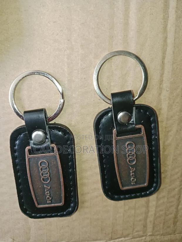 Audi 1pc Leather Key Chain Nice Design Keys Holder