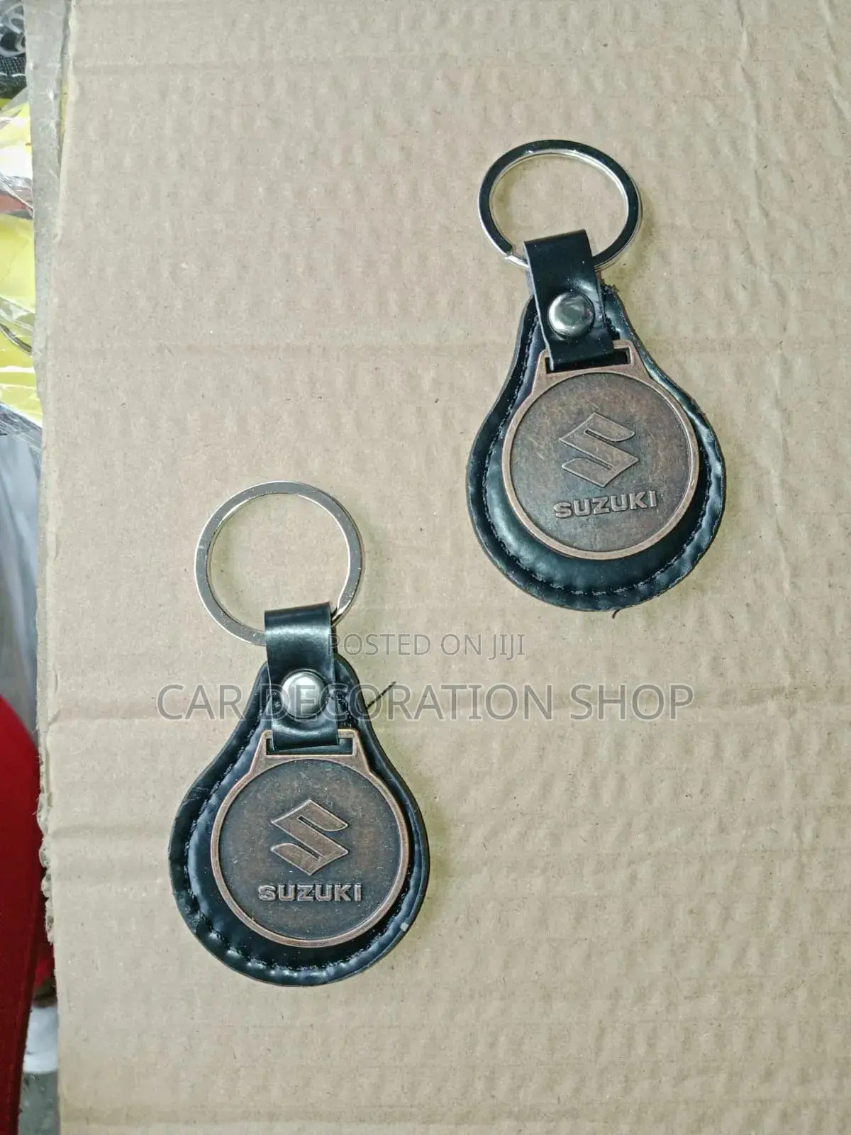 1pc Suzuki Leather Moulded Key Chain