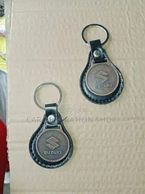 1pc Suzuki Leather Moulded Key Chain