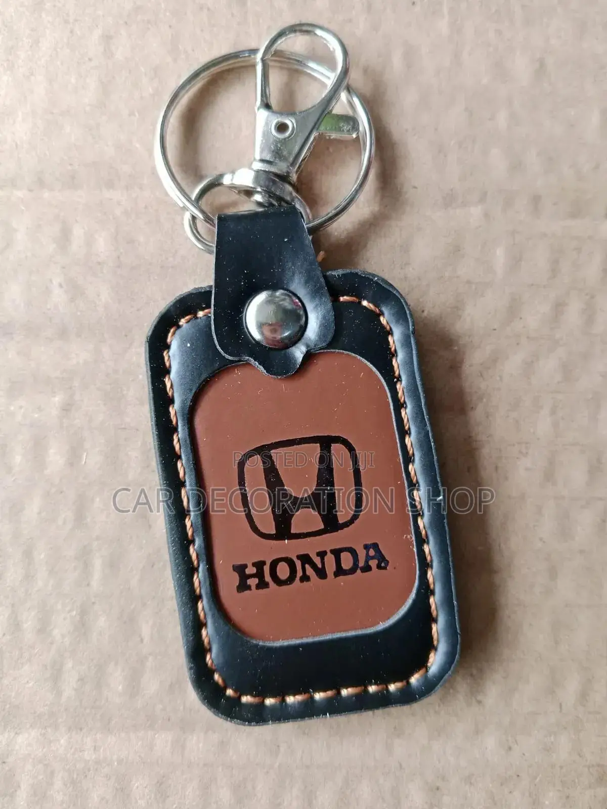 Honda Cars Leather Ring Key Holder