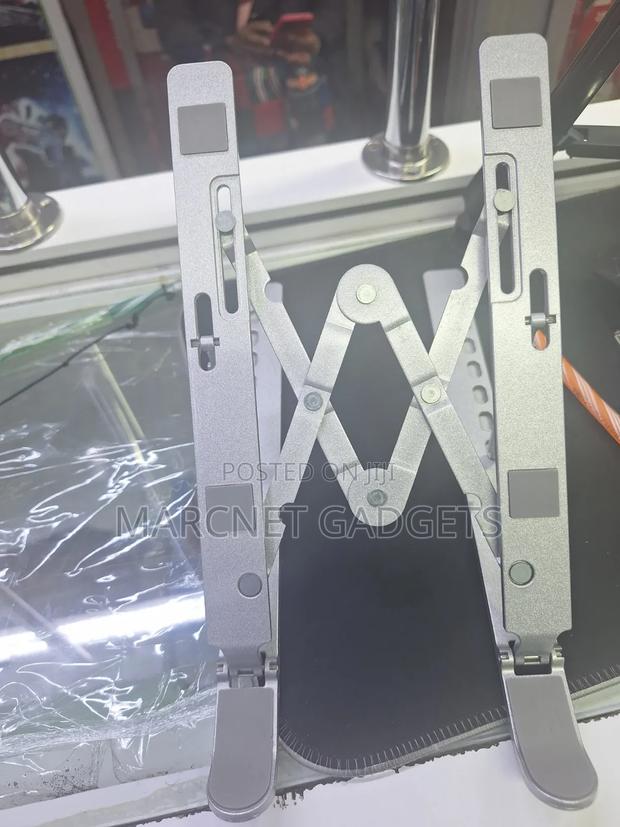 Adjustable Silver Laptop Stand - main view