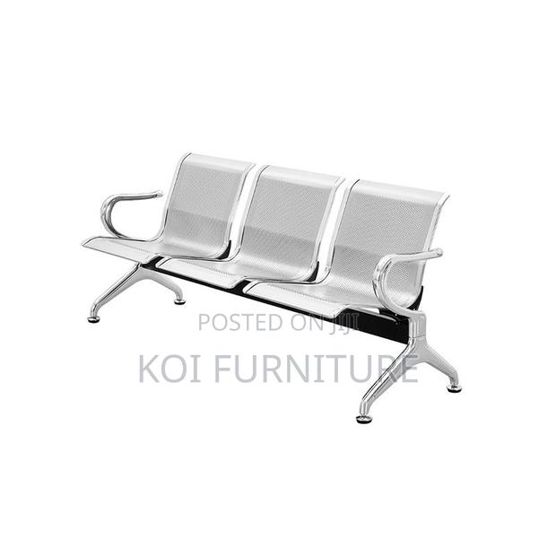 Office Benches; Two Seaters Stainles Steel Office Reception Bench - thumbnail 5
