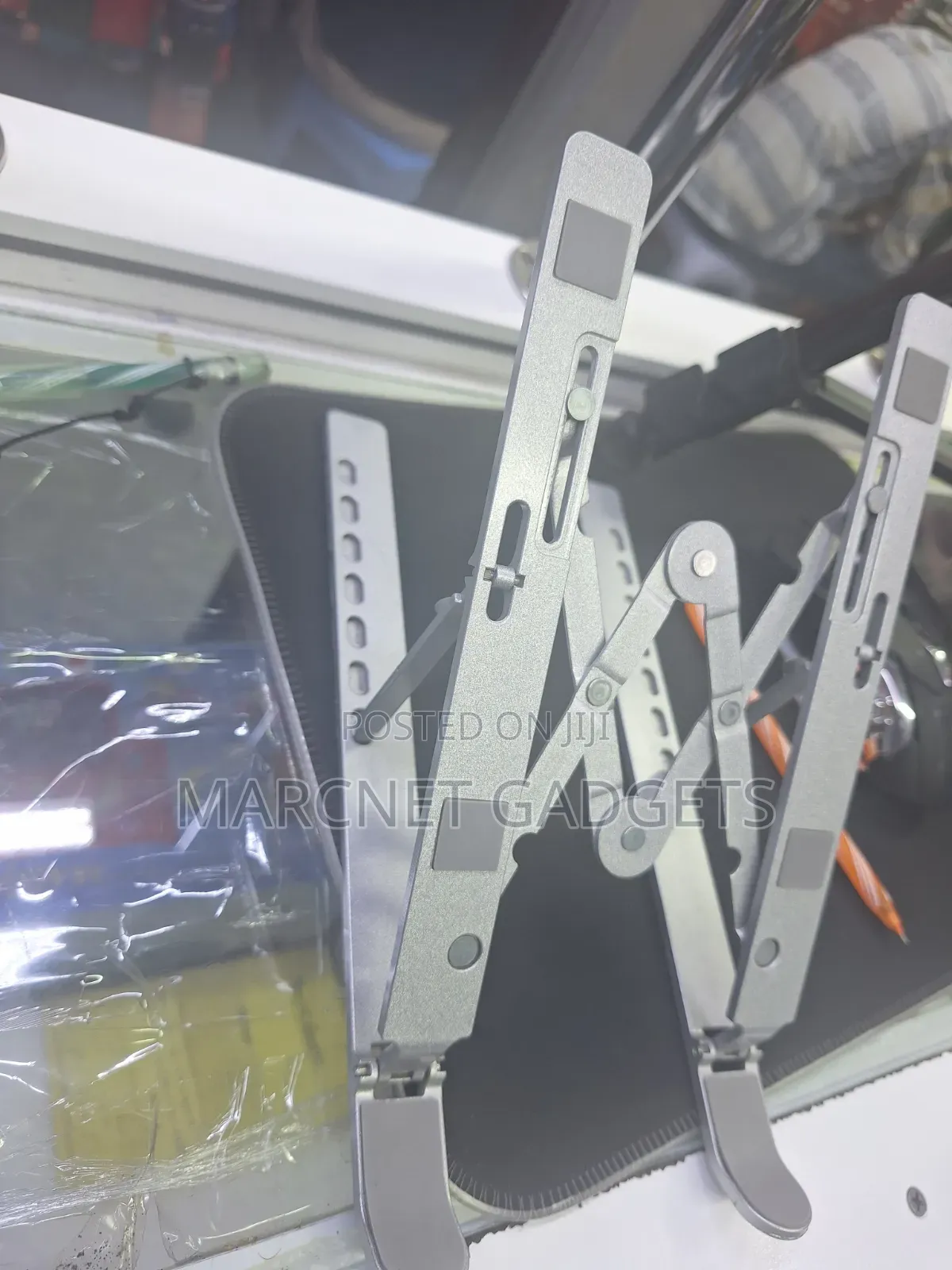 Adjustable Silver Laptop Stand