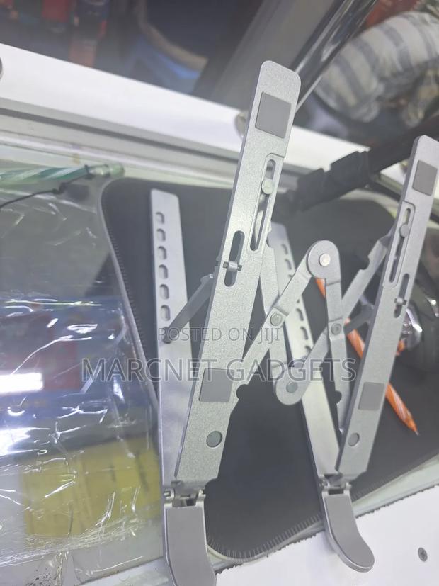 Adjustable Silver Laptop Stand - thumbnail 2