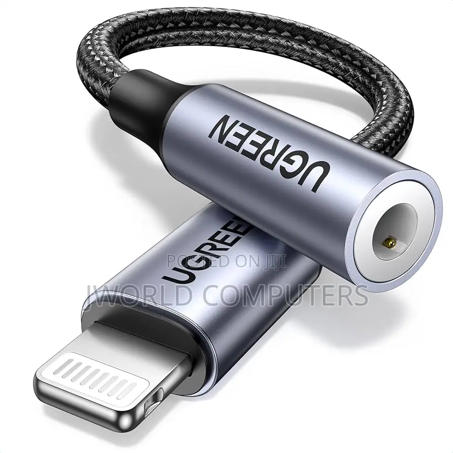 Ugreen Us211 Lightning Male to 3.5mm Female Audio Adapter-Dark Grey