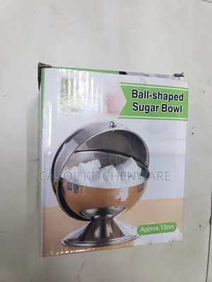 Ball-Shaped Sugar Dish Bowl/Roll Top Sugar Dish Bowl