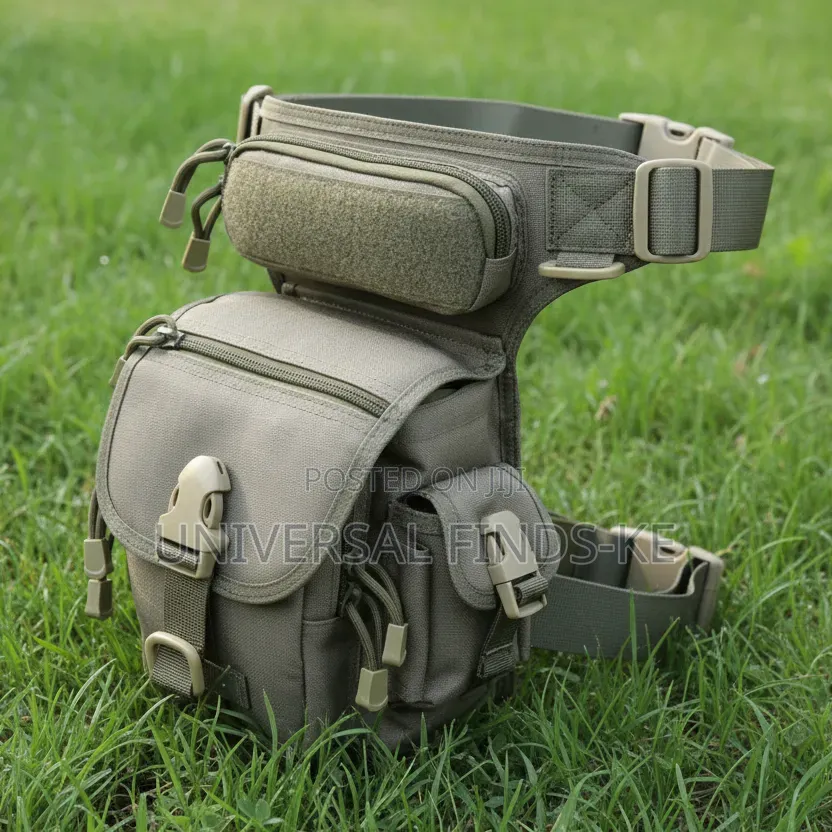 Black Tactical Drop Waist Leg Bag