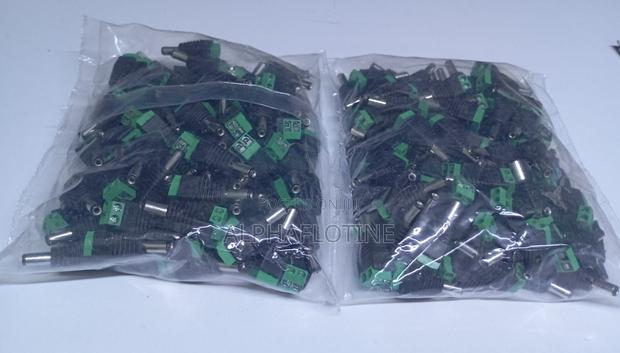 100 Pack Male Dc Power Jack Adapter Plug 5.5mm X 2.1mm for CCTV