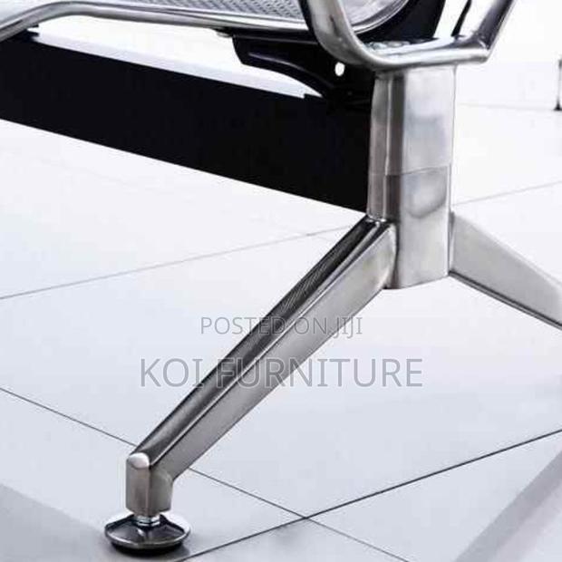 Office Benches; Three Seaters Silver Stainless Steel Benches - thumbnail 2