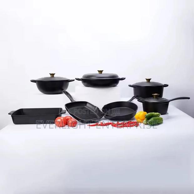 11pcs Cast Iron Cookware