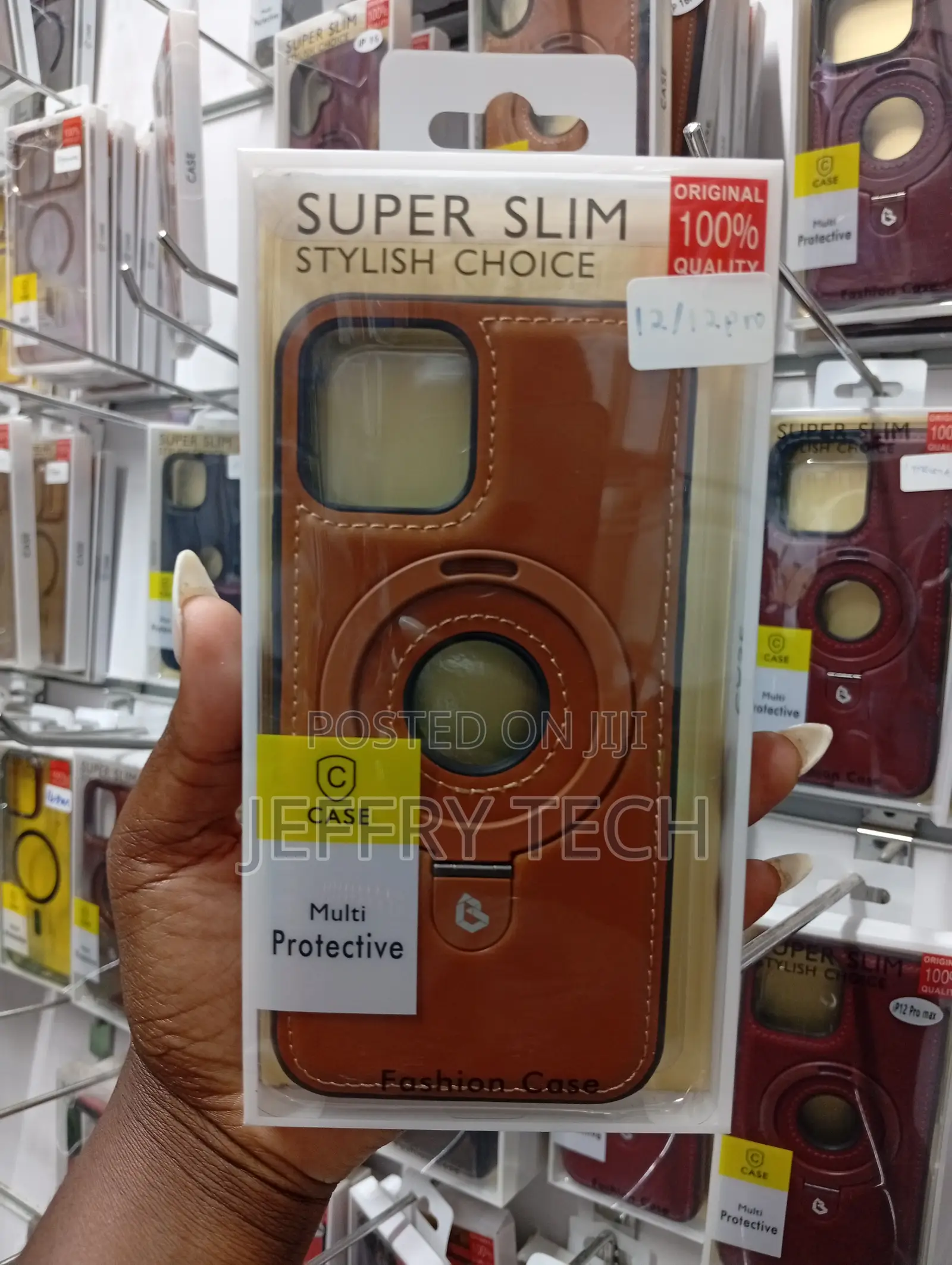 iPhone 12 Pro Magnetic Ring Kickstand Case