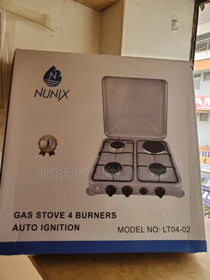 Nunix 4 Burner Table Top Stove (3 Gas + 1 Electric Hot Plate)
