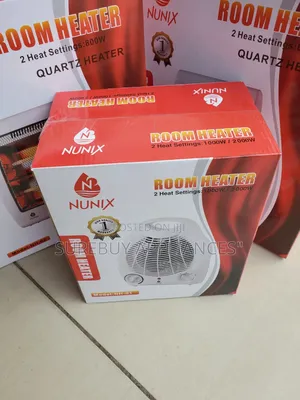 Nunix Portable Fan Heater With Thermostat Control