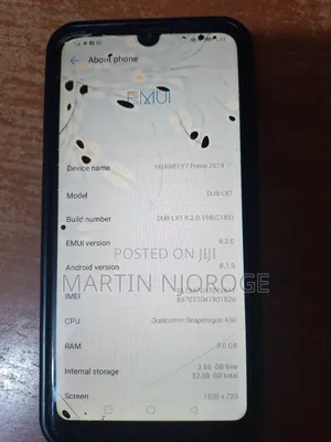 Huawei Y7 Prime 2019 32 GB Black