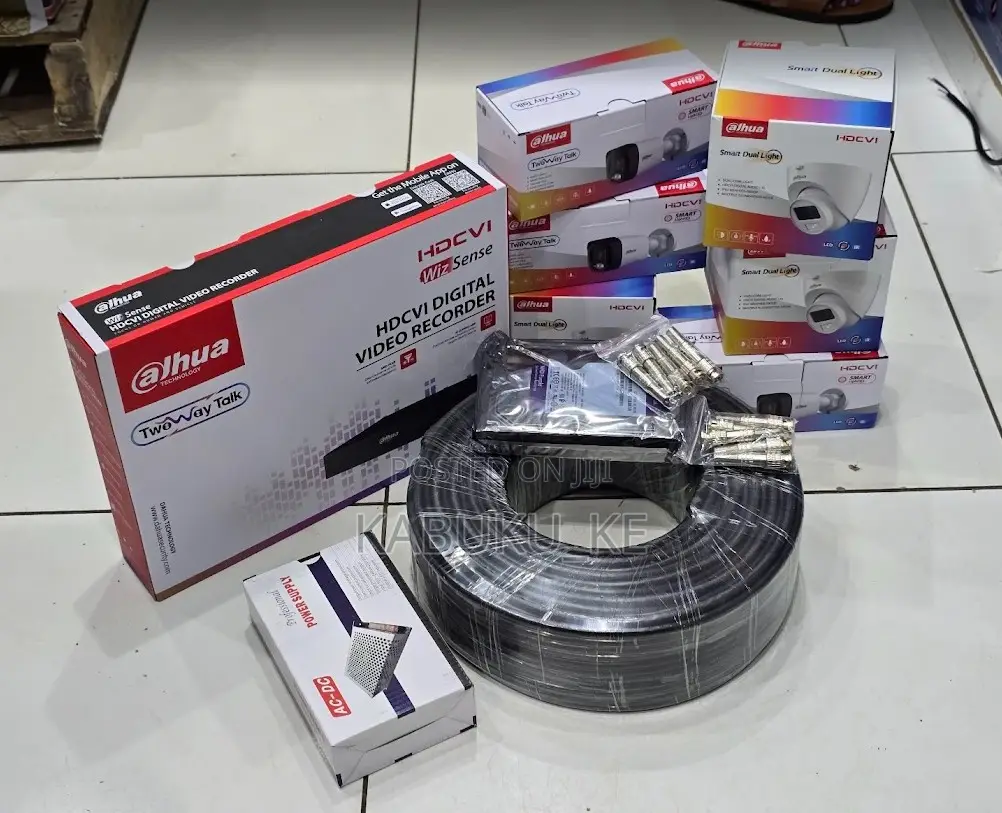 Dahua 4ch CCTV System Kit 4 Cameras Reliable Surveillance