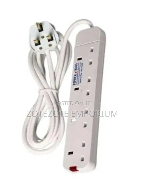 4 Way Socket Extension - 3m Cable