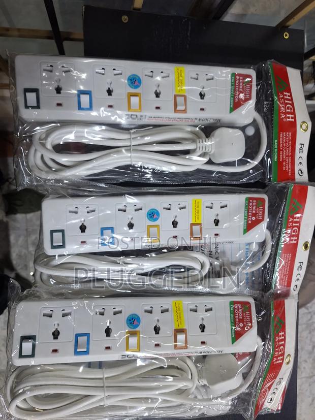 5-way Power Surge Protector Extension Socket.