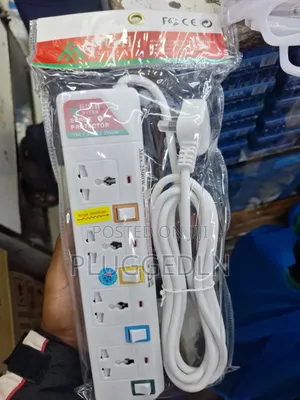 4 -Way Power Surge Protector Extension Socket.