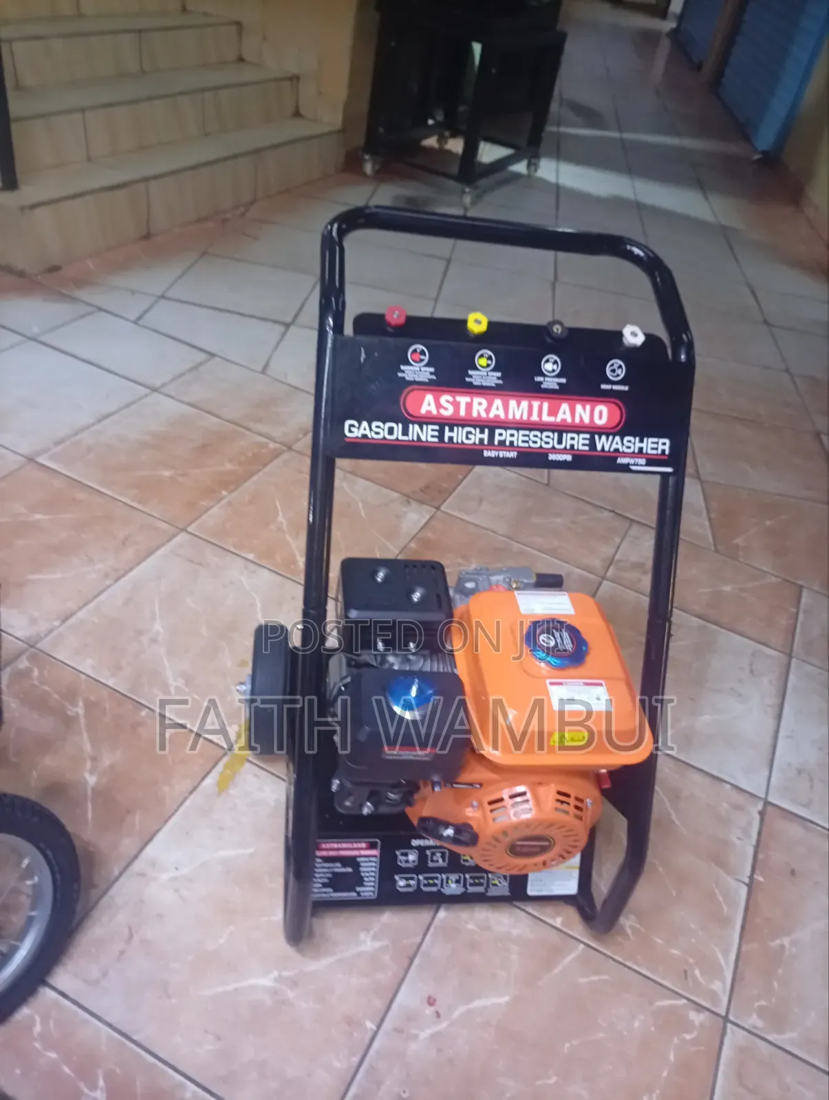 Astramilano Gasoline High Pressure Washer Machine 3600 Psi