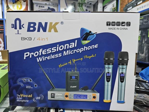 Bk9 Proffessional Wireless Microphone 4 in 1 Wireless Microphone - thumbnail 5