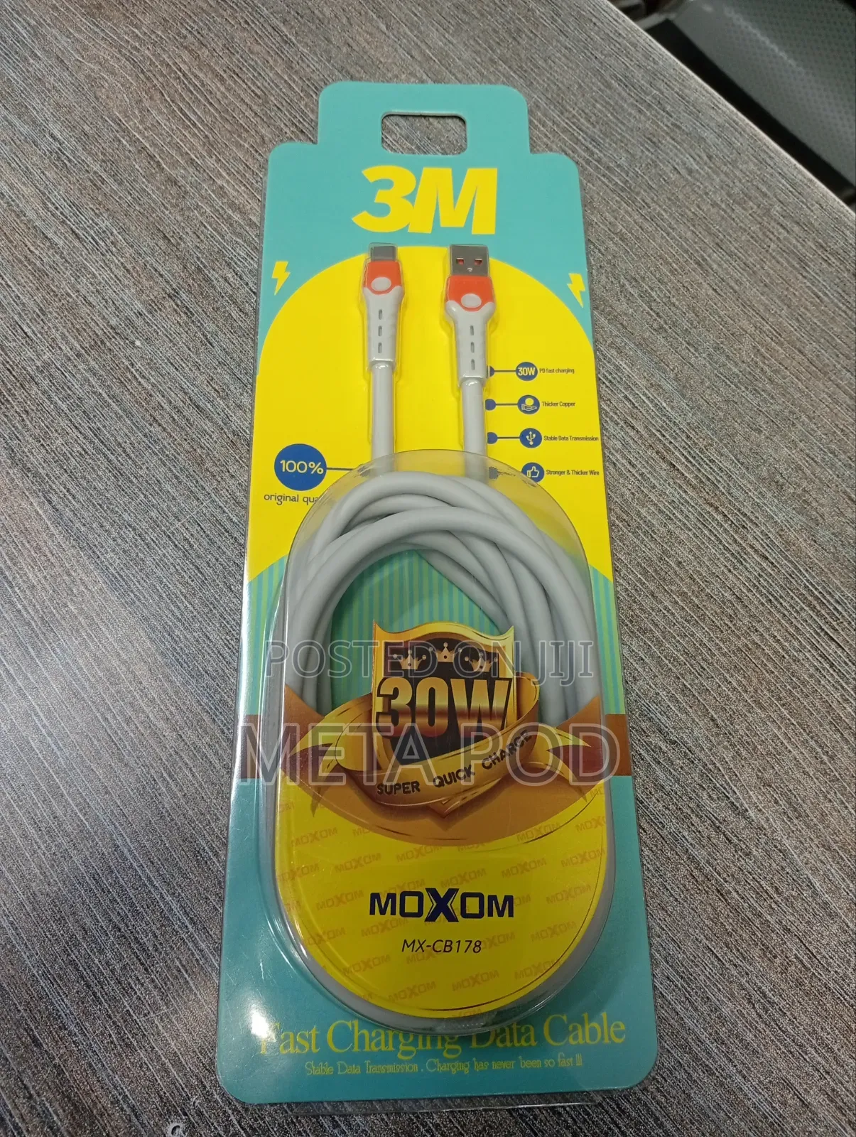 Moxom Fast Charging Cable 3m