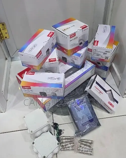Complete Dahua 8 Cameras Channel CCTV Package 2mp Full Color