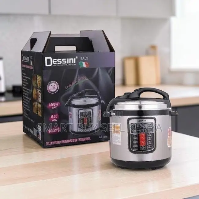 Easy Lid Lock Dessini 6 Litre Programmable Electric Pressure Cooker