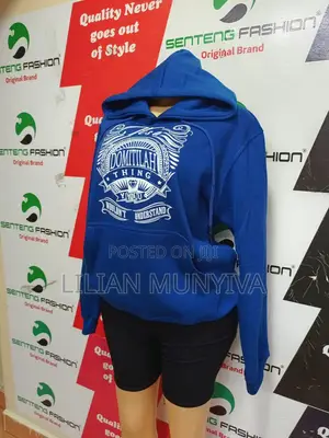 Branded Prusian Blue Hoodie