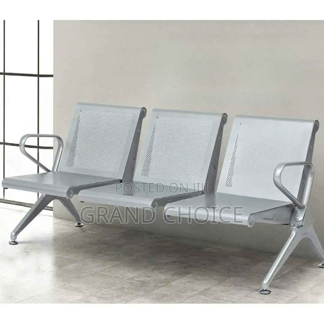 Silver Bench Waiting Chair