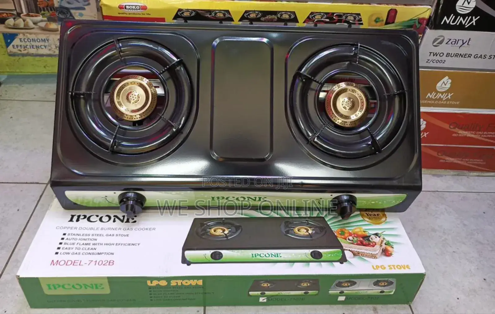 Ipcone Stainless 2 Burner Table Top