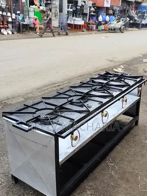 Commercial Closed Four Burner Gas Grill Jikos