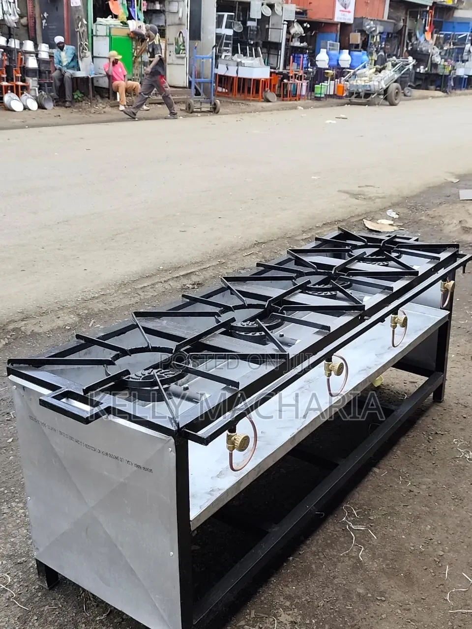 Commercial Closed Four Burner Gas Grill Jikos