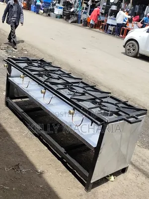 Commercial Closed Four Burner Gas Grill Jikos